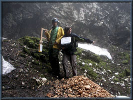 Georadarmessung in einer Doline