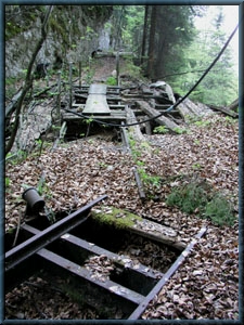 Schienen zum alten Marmorbruch